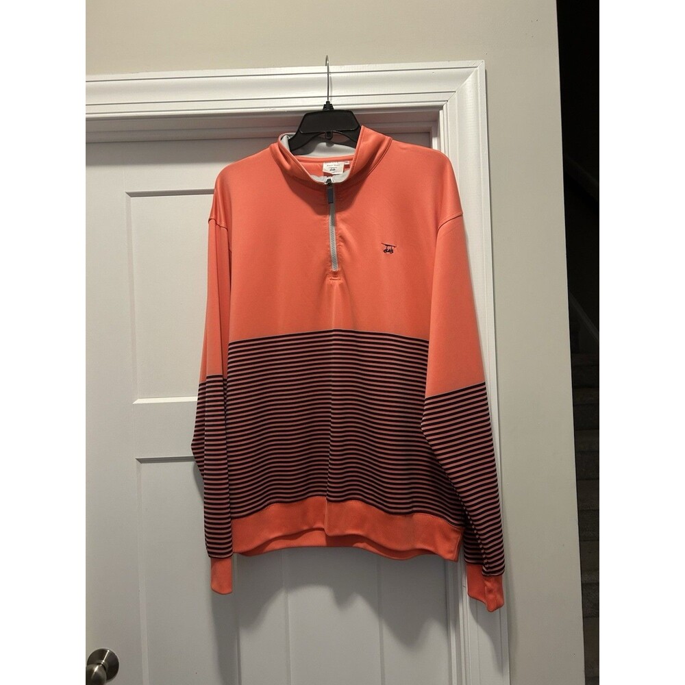 Bald Head Blues Shirt Pullover XXL Striped Polo Golf Rugby Mens Long Sleeve 2X